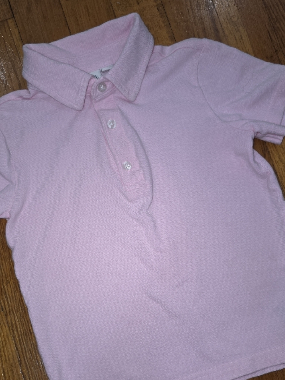 Like New Janie and Jack Light Pink Polo Shirt Size 4 - Picture 3 of 5